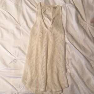 See through lace tank